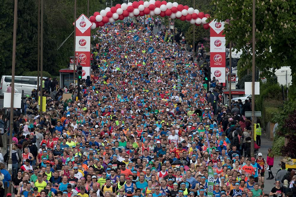 Corredores en el maratón de Londres, uno de los World Marathon Majors